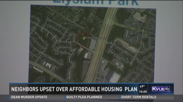 Neighbors Upset Over Affordable Housing Plan