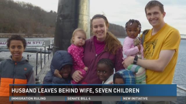 Husband leaves behind wife, seven children k